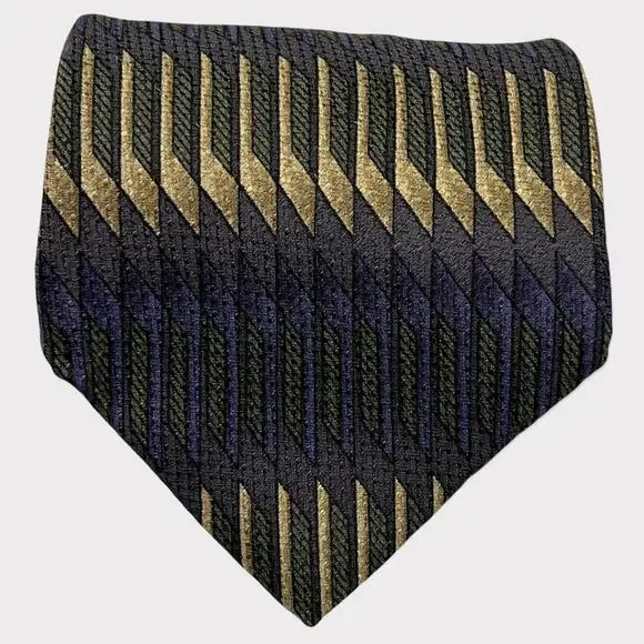 Bill Blass Black Label Multicolor Silk Necktie - Picture 6 of 10